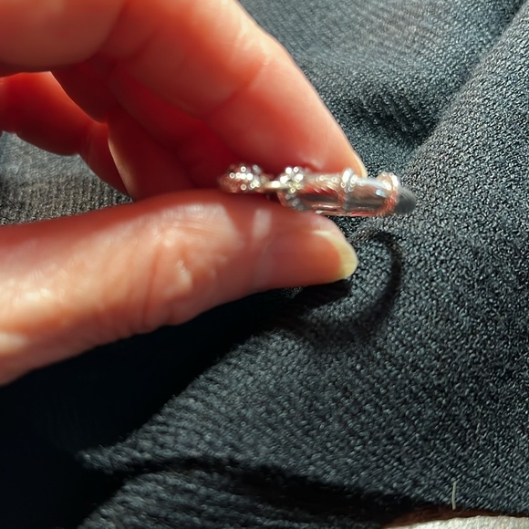 Vintage Judith Ripka size 6, 925 Sterling Silver Heart Ring.